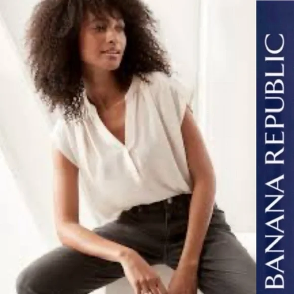 Banana Republic Button Down Dolman, Size M, MSRP $50 - Picture 1 of 6